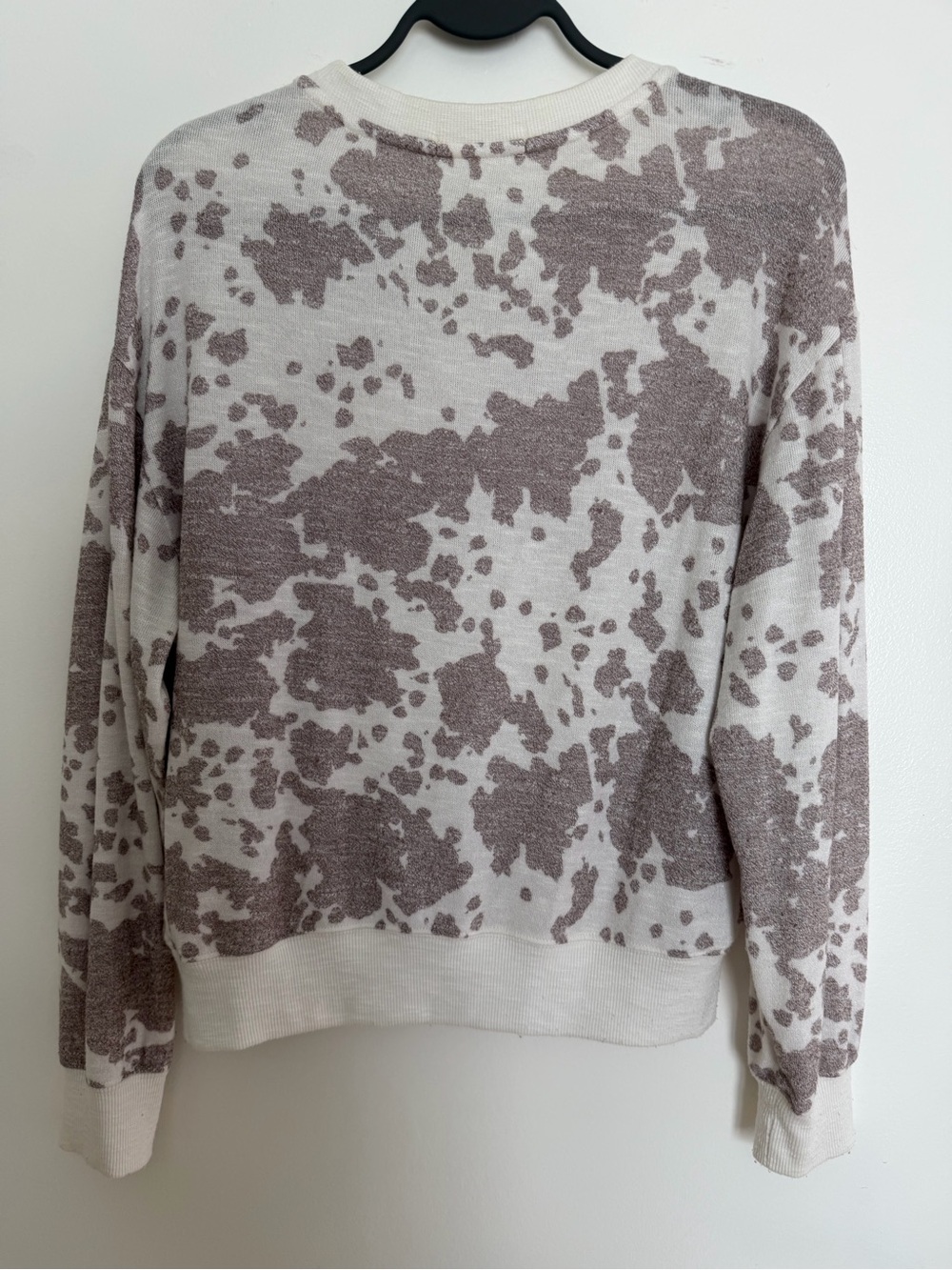 Z Supply Cream and Taupe Crewneck Sweater - Picture 3 of 3